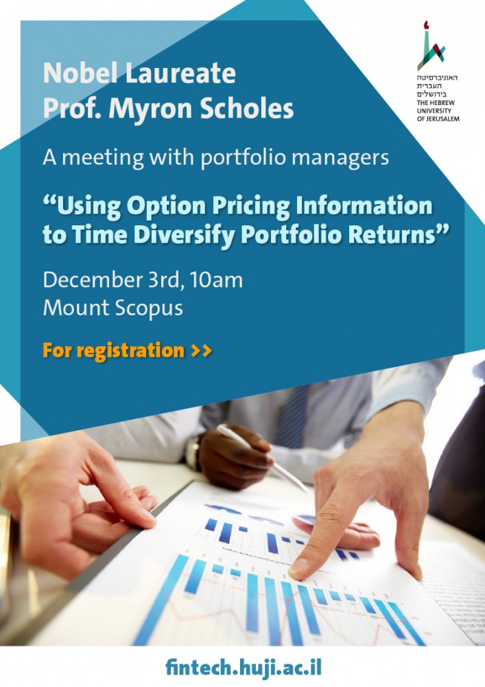 Nobel Laureate Prof. Myron Scholes